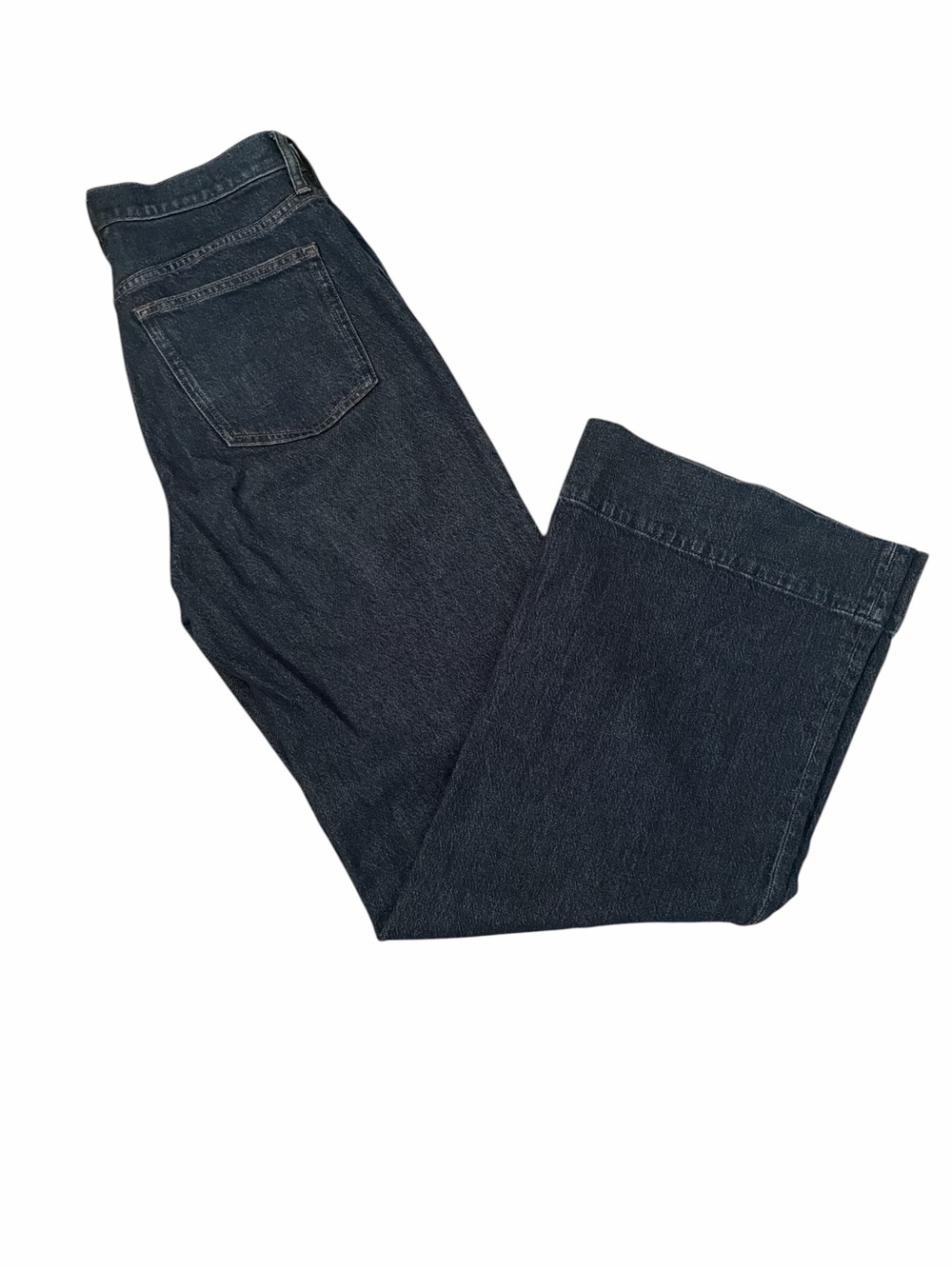 J Crew Factory Wide Leg Trouser Jeans Dark Wash Size 28 - Picture 3 of 6